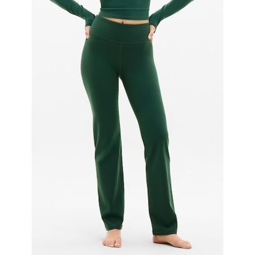 Athleta Elation Ultra‎ High Rise Straight Leg Pant in Pine Size XS NWT